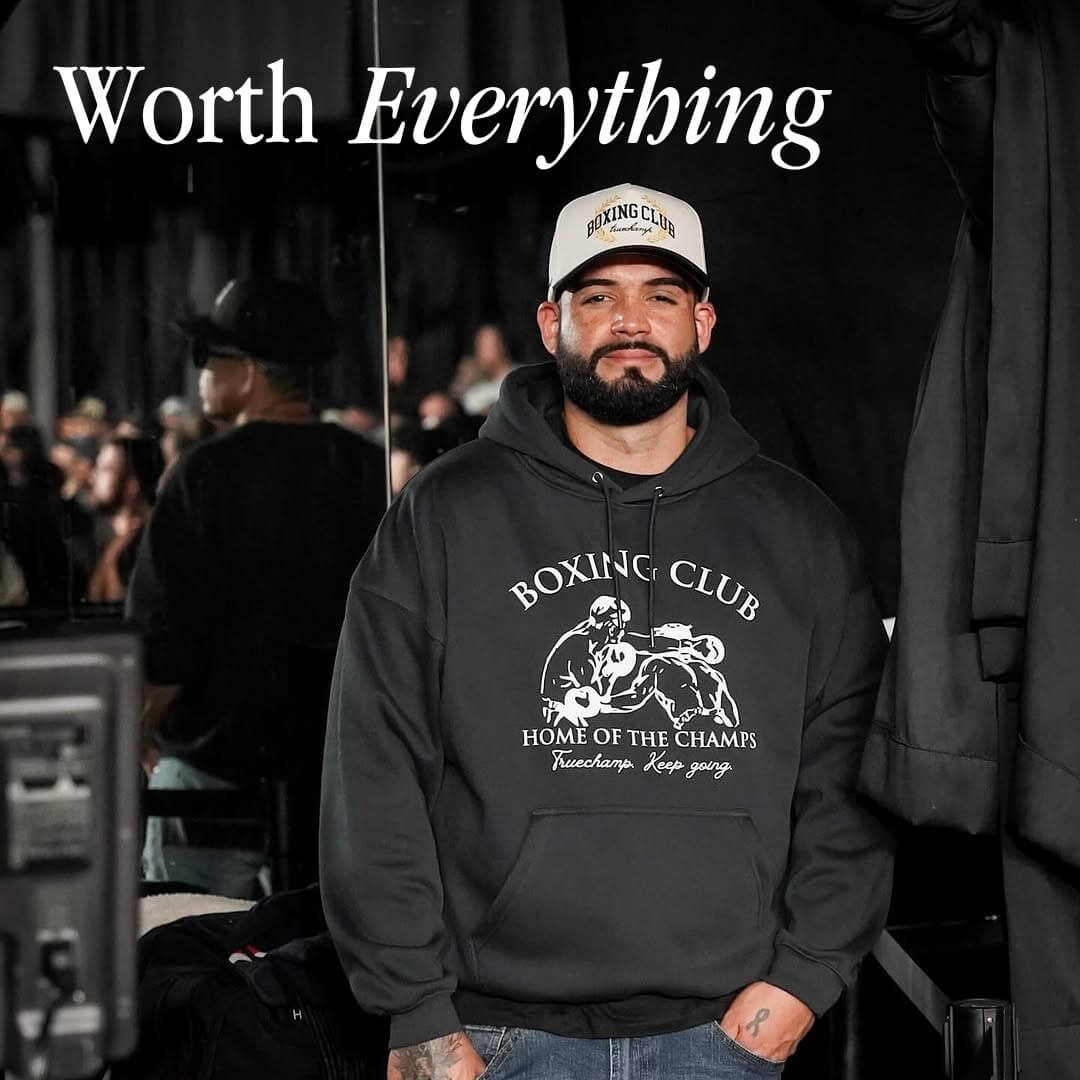 THE HOME OF THE CHAMPS FLEECED HOODIE // VINTAGE BLACK