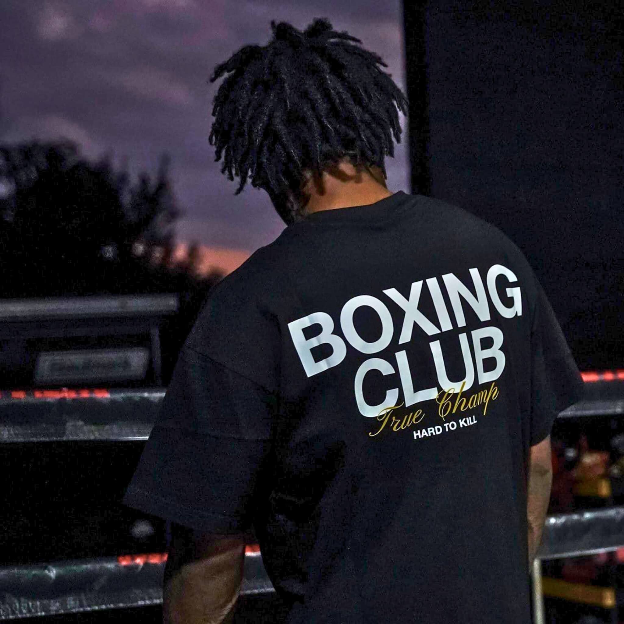 THE BOXING CLUB OVERSIZED TEE // BLACK