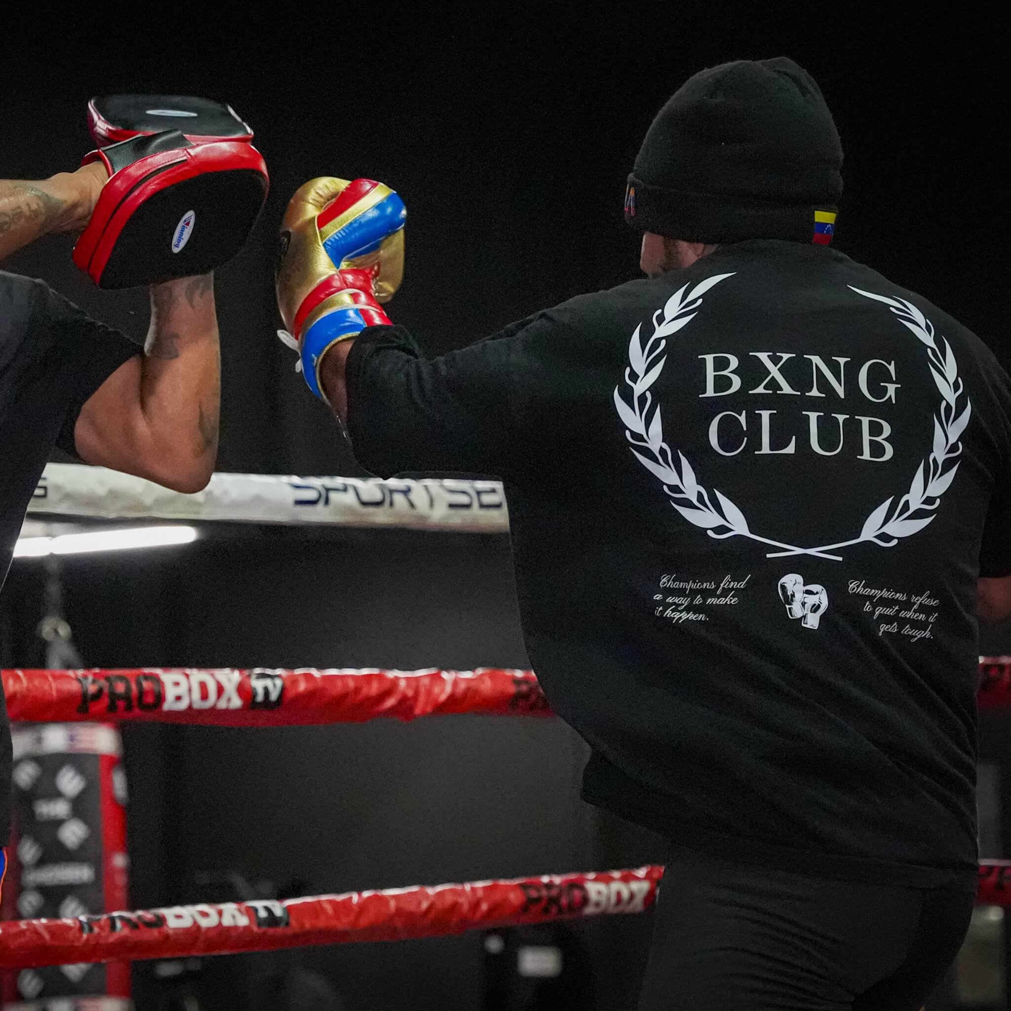 THE BXNG CLUB OVERSIZED TEE // BLACK