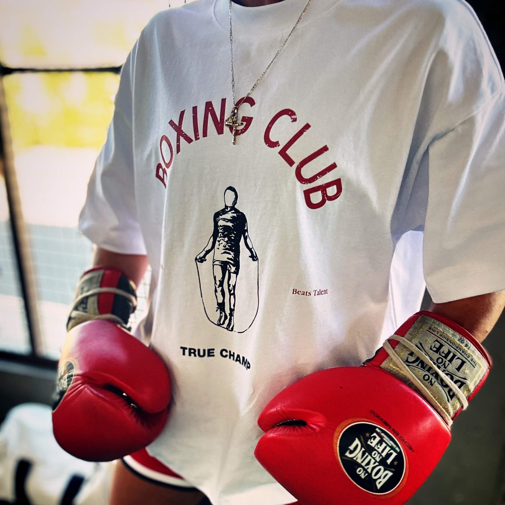 THE HARD WORK BEATS TALENT TEE // WHITE