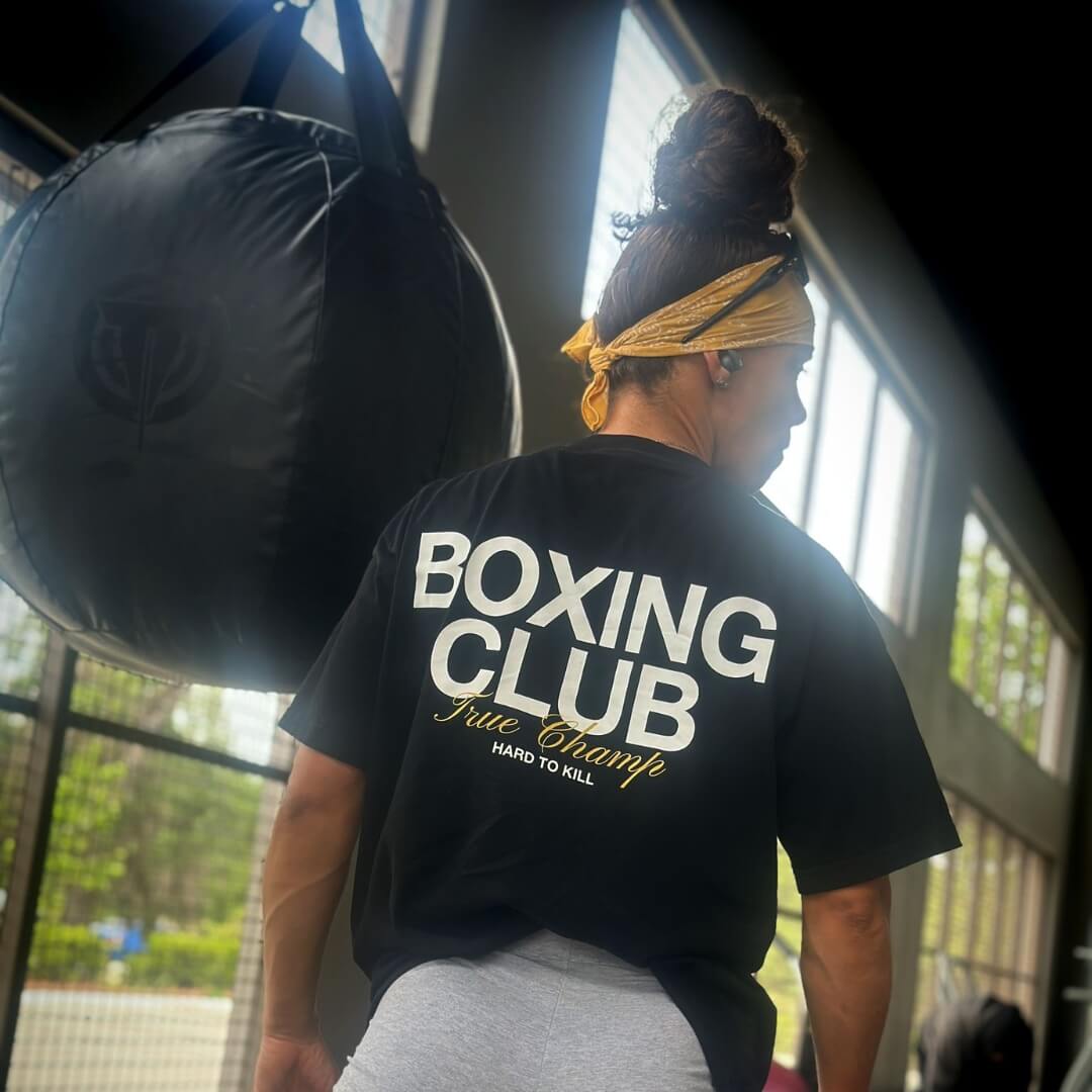 THE BOXING CLUB OVERSIZED TEE // BLACK
