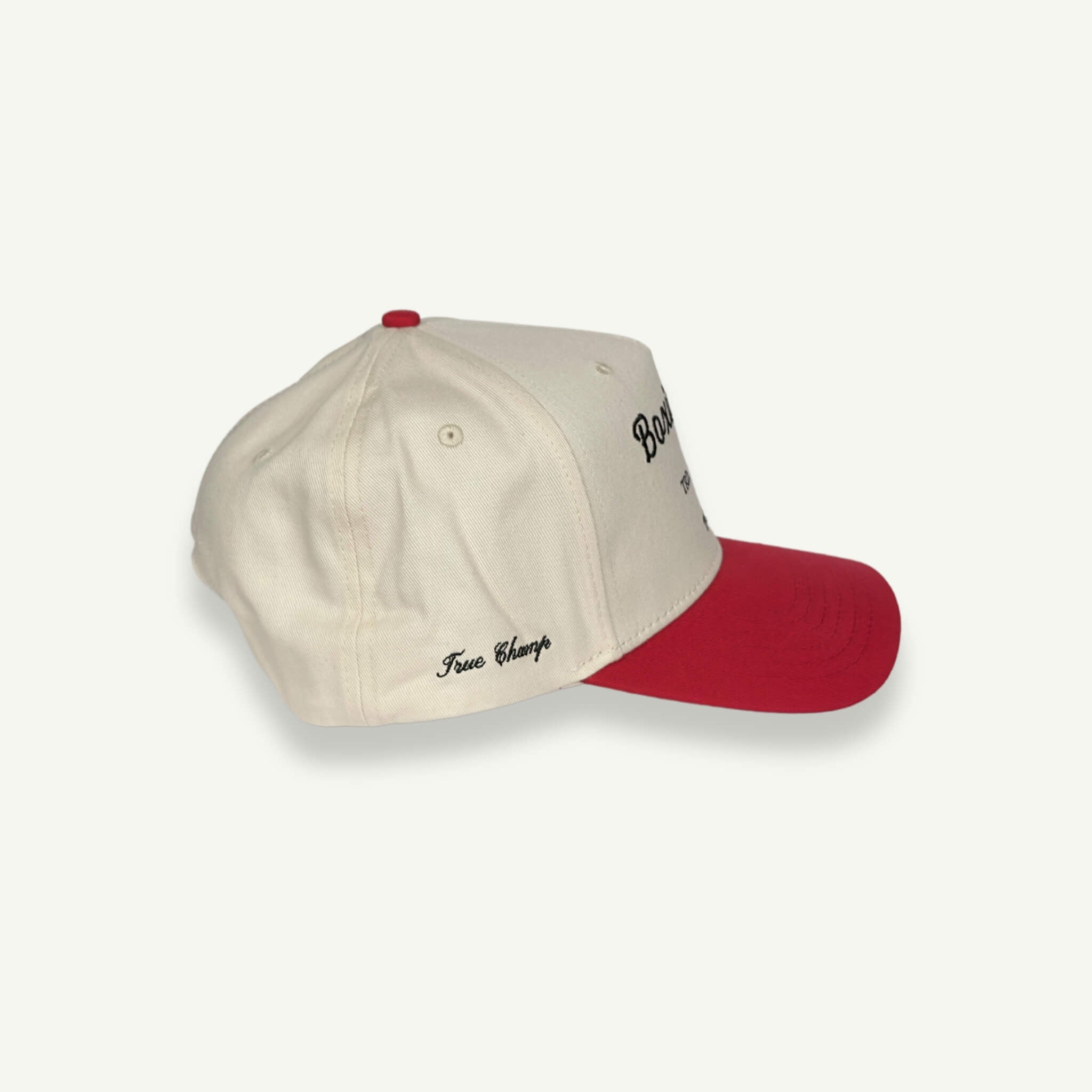 THE BOXING CLUB SNAPBACK // RED & CRÉME