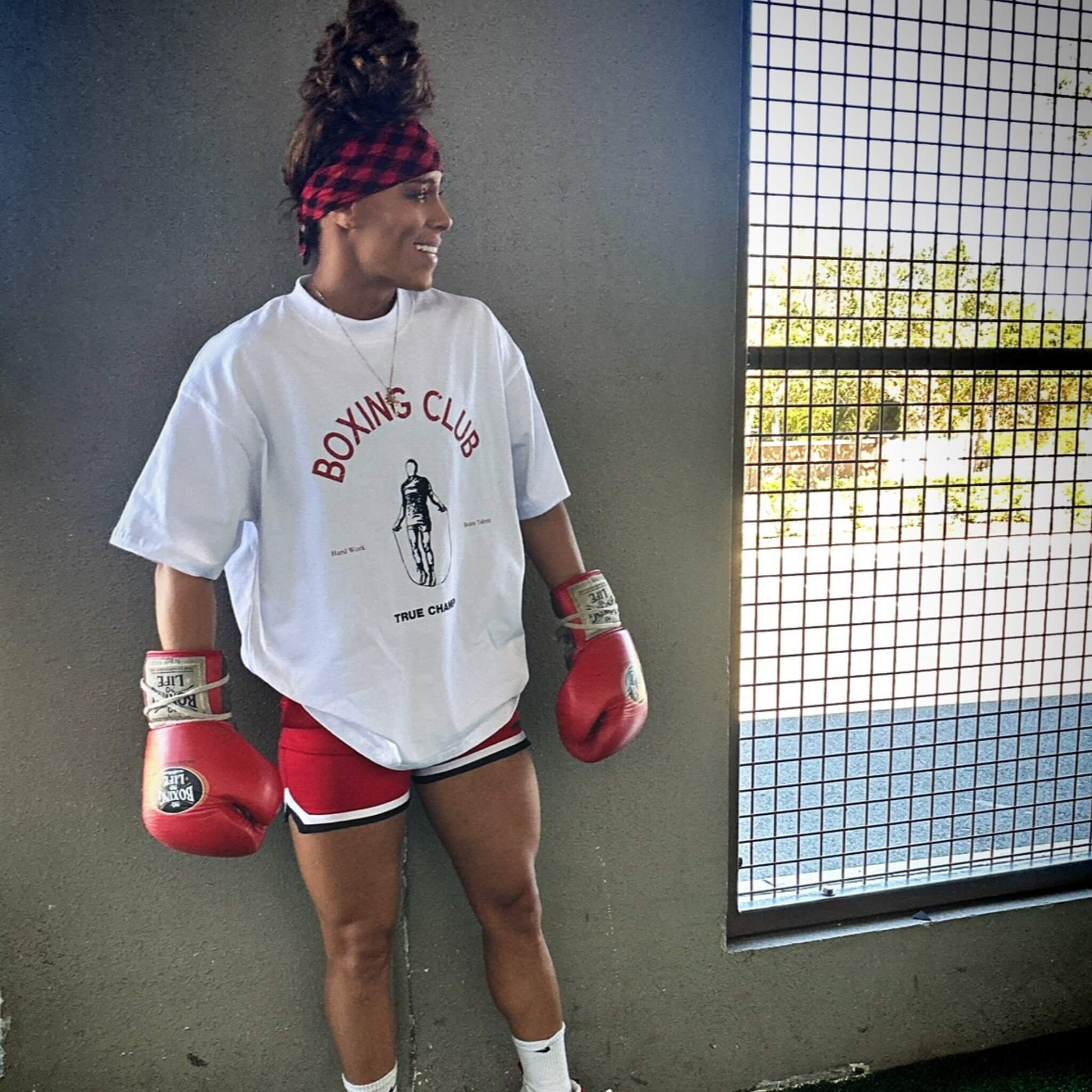 THE HARD WORK BEATS TALENT TEE // WHITE